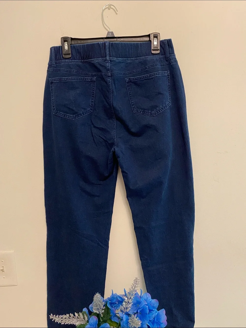Lands' End Dark Blue Pull-On  Pants - Picture 7 of 8